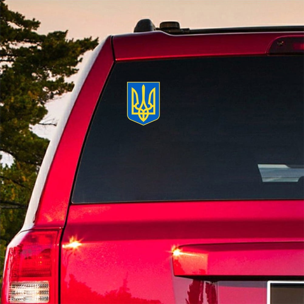 1pc/5pcs/10pcs Ukraine Badge Auto Window Decals Hydroflask Skateboard Stick #6 