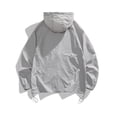 thumbnail image 4 of COSFO Hooded Men Jacket Sun Protection Lightweight Solid Zip Up Windbreaker Hiking Loose Long Sleeve Casual Quick Dry Mens Coats, 4 of 5