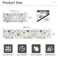 thumbnail image 3 of Yayeee Faucet Mat for Kitchen Sink 30" Diatomite Long Splash Guard Pad, Blue Floral, 2 Pack, 3 of 7