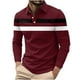 thumbnail image 2 of Blusa y camisa de manga corta con cuello vuelto Camisa casual de manga larga para hombre con cuello de manga corta estampado Top/camisa para hombre, 2 of 5