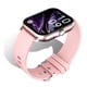 thumbnail image 2 of Hombres Reloj inteligente Digital Bluetooth Compatible con la pantalla Táctil Táctil Reloj de pulsera Fitness Tarifa cardíaca Música Reproductor SmartWatch Electronics Pink Silicone Strap kenally EL005787-02B, 2 of 6