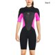 thumbnail image 4 of Naiovety Traje de buceo de alta eficiencia a prueba de frío de una pieza estilo de manga corta transpirable agradable a la piel traje de baño clásico Deportes acuáticos Mujer Rosa S Naiovety OD020692-20, 4 of 6