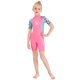 thumbnail image 2 of TFixol Traje de baño corto de una pieza para niñas con cremallera, 2 of 8