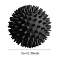 thumbnail image 2 of Bola de masaje con punta, rodillo muscular compacto de 6cm para estrés en manos y pies, color negro, 2 of 5