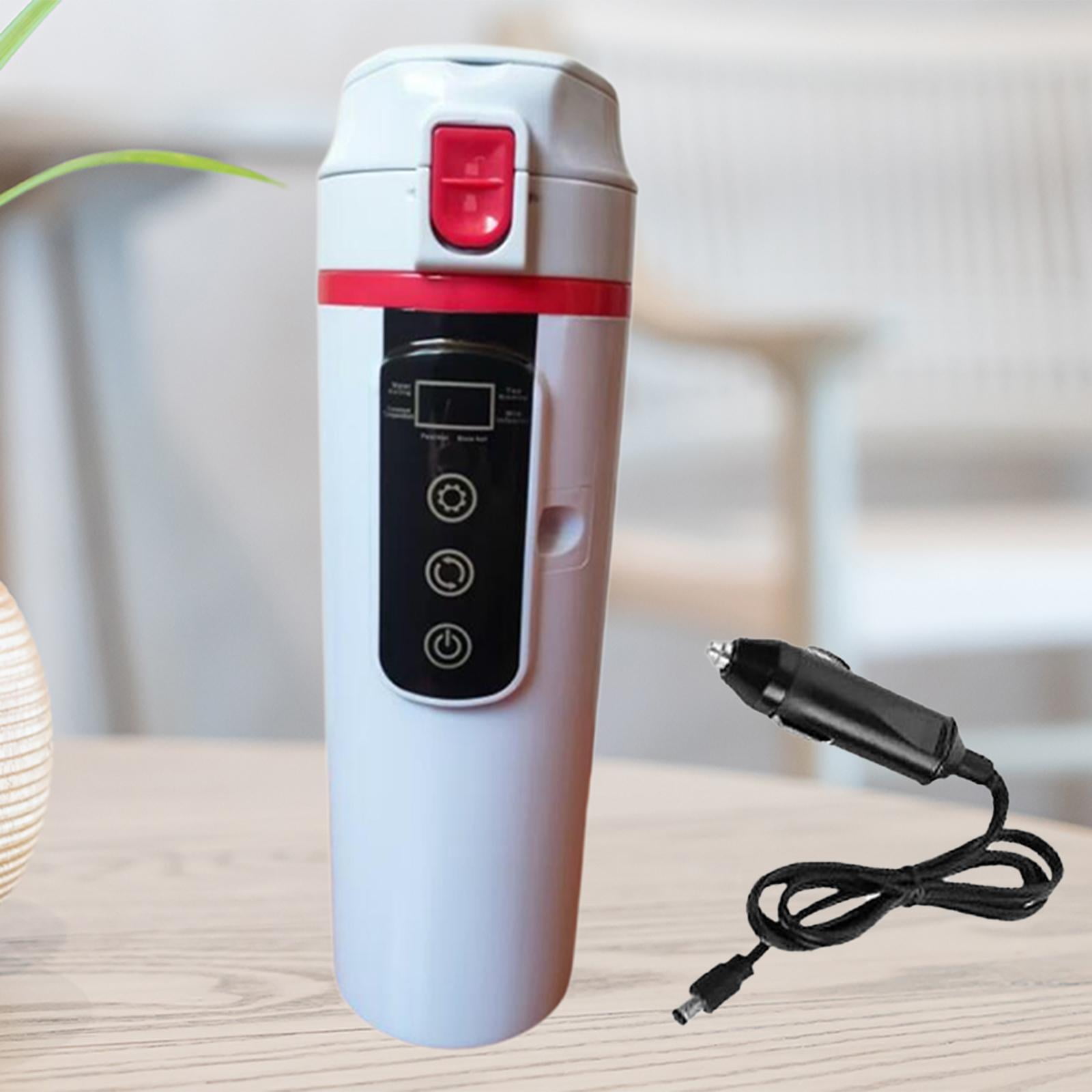 Fiocias 12V 24V Car Kettle Boiler Heater Cup Electric Kettle Heated Water Boiler for Tea