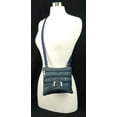thumbnail image 3 of Soft Leather Cross Body Bag Purse Shoulder Bag 5 Pocket Organizer Micro HandbagTravel Wallet Multiple Colors HN907 (C), 3 of 47