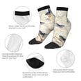 thumbnail image 5 of Pofeuu Elegant Butterflies And Pearls Print 30cm Socks, Adult Running Hiking Socks for Youth and Adult, 5 of 7