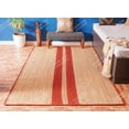thumbnail image 3 of Chouhan Rugs Natural Jute Red Lined Rug Bohemian Rug Decor Rug Handwoven Rug Custom Rug Decorative Rug, 3 of 8