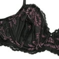 thumbnail image 5 of Wingslove Women's Sexy Lace Bra Plus Size Sheer Non Padded Unlined Underwire Bra,Black 42D, 5 of 9