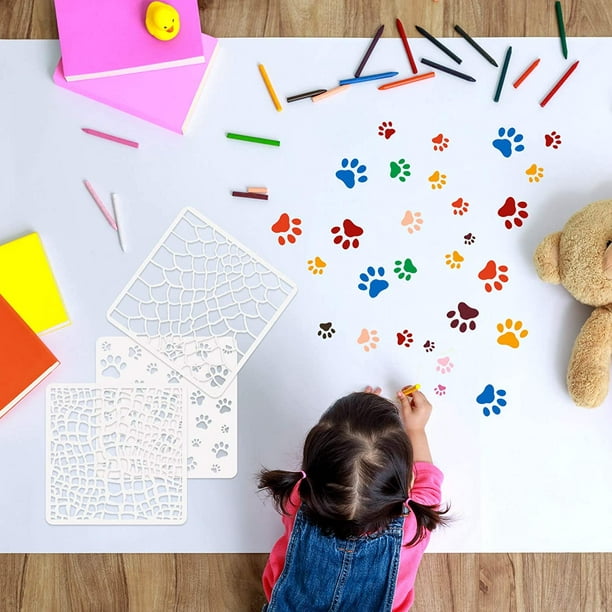 8pc Cute Kids Stencils Painting Stencil DIY Scrapbooking Album