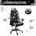thumbnail image 4 of Techni Sport Ergonomic Racing Style Gaming  Chair with Memory Foam Seat, Silver RTA-TS62C-SIL, 4 of 9