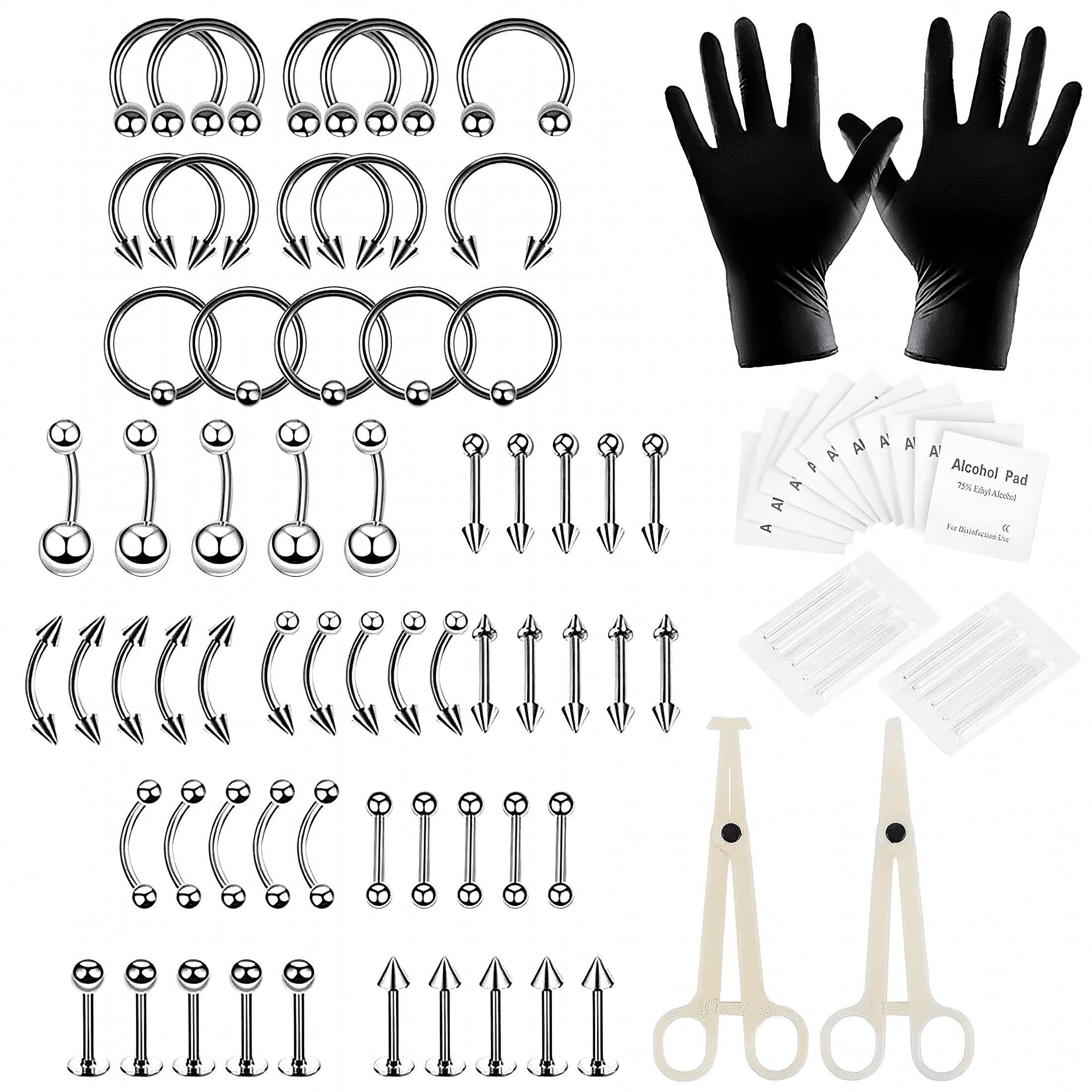 Piercing Ombelico 14G In Titanio – Anello Da 10mm In Acciaio Chirurgico, Gioiello Per Pancia Per Donna E Uomo, Antiallergico E Brillante