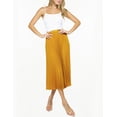 thumbnail image 4 of Falda plisada color Mostaza AMAD Casual para mujer talla M, 4 of 5