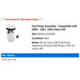 thumbnail image 2 of Fuel Pump Assembly - Compatible with 2000 - 2001, 2004 Volvo V40 2002 2003, 2 of 2