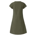 thumbnail image 3 of Tshirt Dress Women Summer Plus Size Short Sleeve V Neck Lightweight Casual Mini Dresses T Shirt Dresses for Women, 3 of 8