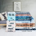 thumbnail image 2 of LHSHID Fathers Day Birthday Gifts for Husband Anniversary Wedding Gifts from Wife Father's Day Christmas Valentine's Day Presents Gifts for Boyfriend Husband Throw Blanket Gift from Wife 40"x50", 2 of 7
