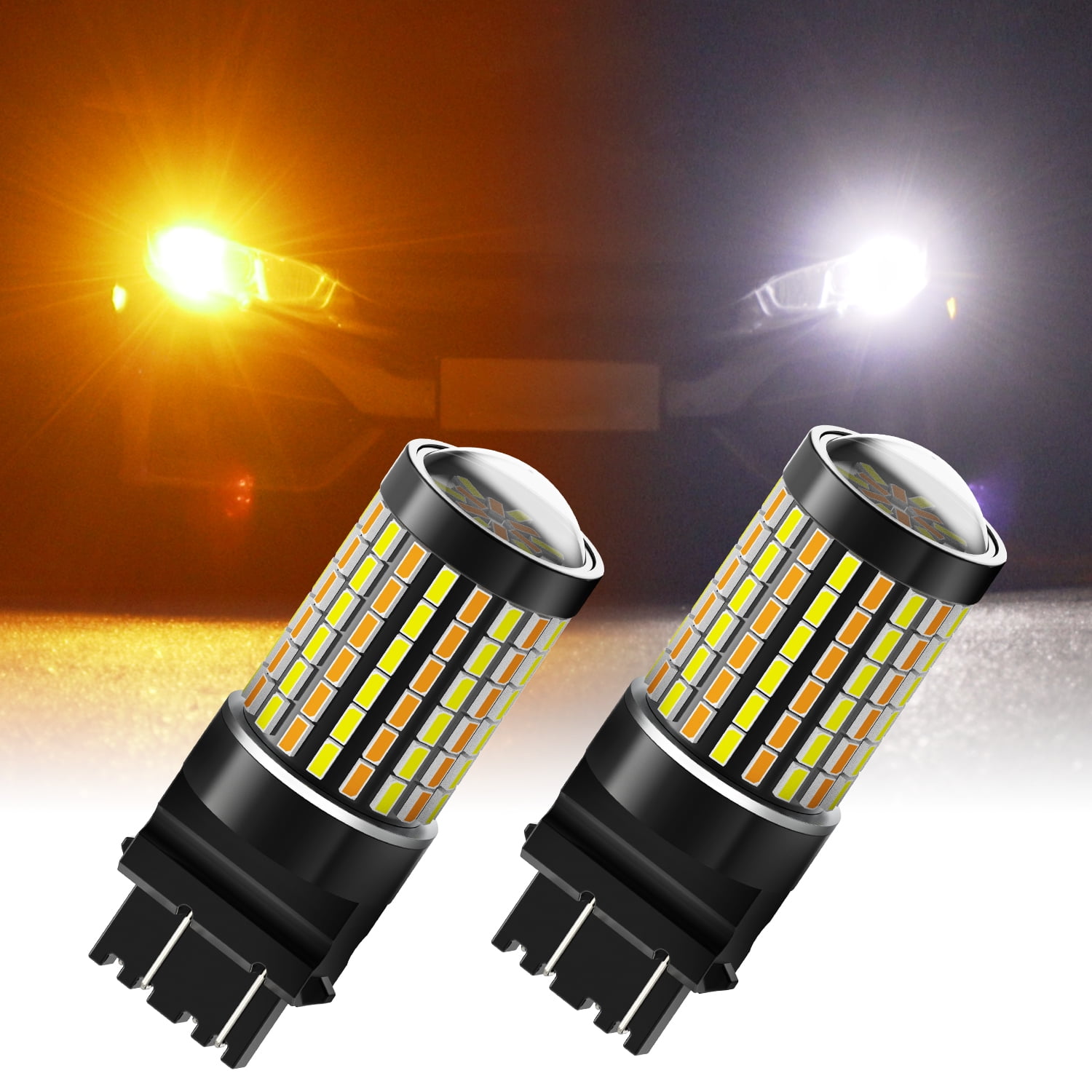Car & Truck Lighting & Lamps AUXITO 3157 3156 White/Yellow Switchback