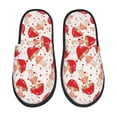 thumbnail image 1 of Naloa Cute Mushroom Print Indoor Fuzzy Slippers,Memory Foam Slippers,House Slippers,Warm Fuzzy Comfy House Shoes-Medium, 1 of 8