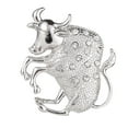thumbnail image 1 of Moda Animal Broche Pasadores Rhines Pin Mujeres Accesorios de joyería Hugo Mujeres broche de plata, 1 of 8
