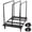 color, variant on golytefs Folding Table Cart Heavy Duty Table Dolly with Pu Swivel Wheels 1800 Lbs Drywall Dolly Cart for Party Events Hotel Factory Warehouse