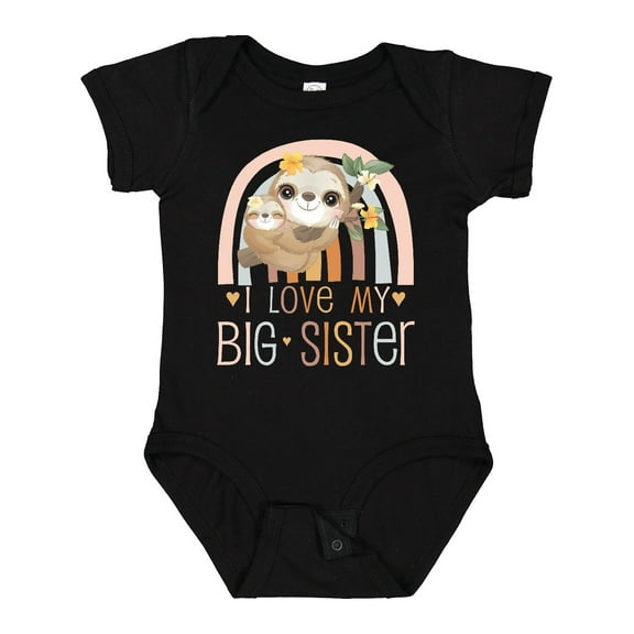 Inktastic I Love My Big Sister Boys or Girls Baby Bodysuit