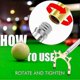 thumbnail image 5 of 4-Piece Retractable Billiards Cue Stick with 3 Removable Bridge Heads, Pool Table Accessories for Cue Games, 5 of 5