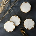 thumbnail image 2 of Godinger 61860 Round Coasters Gold Edge - Set of 4, 2 of 2