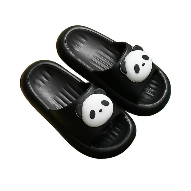 Chaussons Filles Doux EVA Décontractés pour Tout-Petits avec Imprimé Panda Adorable pour Confort et Style Intérieur Extérieur