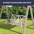thumbnail image 6 of ZAFLY Outdoor Wood Swing, Garden Swings for Adults, Porch Swing for Patio/Backyard, 330 lbs Weight Capacity - Natural, 6 of 11
