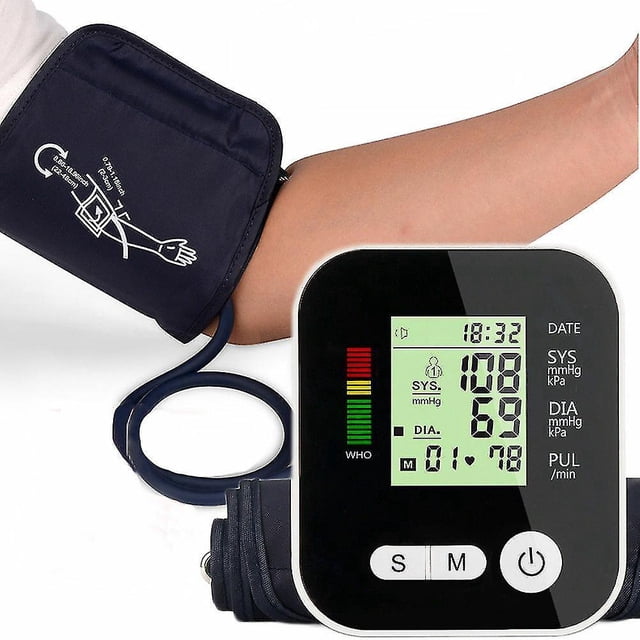 Blood Pressure Monitor For Upper Arm, Machine Digital Automatic Heart Rate Monit