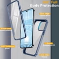 thumbnail image 3 of ANTSHARE For iPhone 14 Pro Max Case, Built-in 9H Screen Protector, Full Body Protective Shockproof Cover For iPhone 14 Pro Max-Blue, 3 of 6