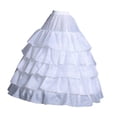 thumbnail image 2 of Crinolina enagua blanca bridal crinoline crinoline subskirt se desliza para eventos vestidos de pelota, 2 of 8