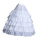 thumbnail image 2 of Crinolina enagua blanca bridal crinoline crinoline subskirt se desliza para eventos vestidos de pelota, 2 of 8