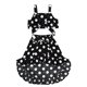 thumbnail image 2 of Falda con lazo y volantes con estampado de puntos de ondas de verano para niñas pequeñas de Herrnalise ¡Descuento de dos piezas!, 2 of 8