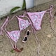 thumbnail image 2 of Conjunto de bikini Sanrio Hello Kitty Kawaii con bonitos dibujos animados de anime para verano, playa, bragas con tiras suaves, traje de baño Kawaii, bikini sexy Y2k, 2 of 4