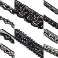 thumbnail image 2 of U8MO 10yds Multi-Purpose Nylon Lace Ribbons Embroidered Wedding Bridal Trim 11 Style-A, 1-1/8"(29mm), 2 of 2