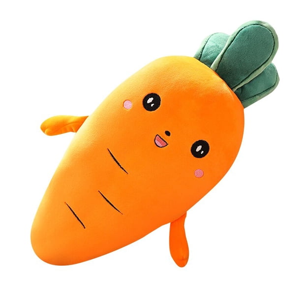 Coussin Carotte En Peluche – 55 Cm – Rigolo Et Doux – Déco Sympa Ou Câlin Surprise !