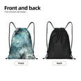 thumbnail image 4 of Drawstring Backpack, Men Ladies Waterproof Sports Backpack Gym Bag-Marble Abstract Art Pattern-Small Size, 4 of 8