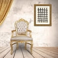thumbnail image 3 of 1x Studio 11x14 Gold Ornate Wood Framed with Double Matting Museum Art Print Titled - Black Grid, 3 of 4