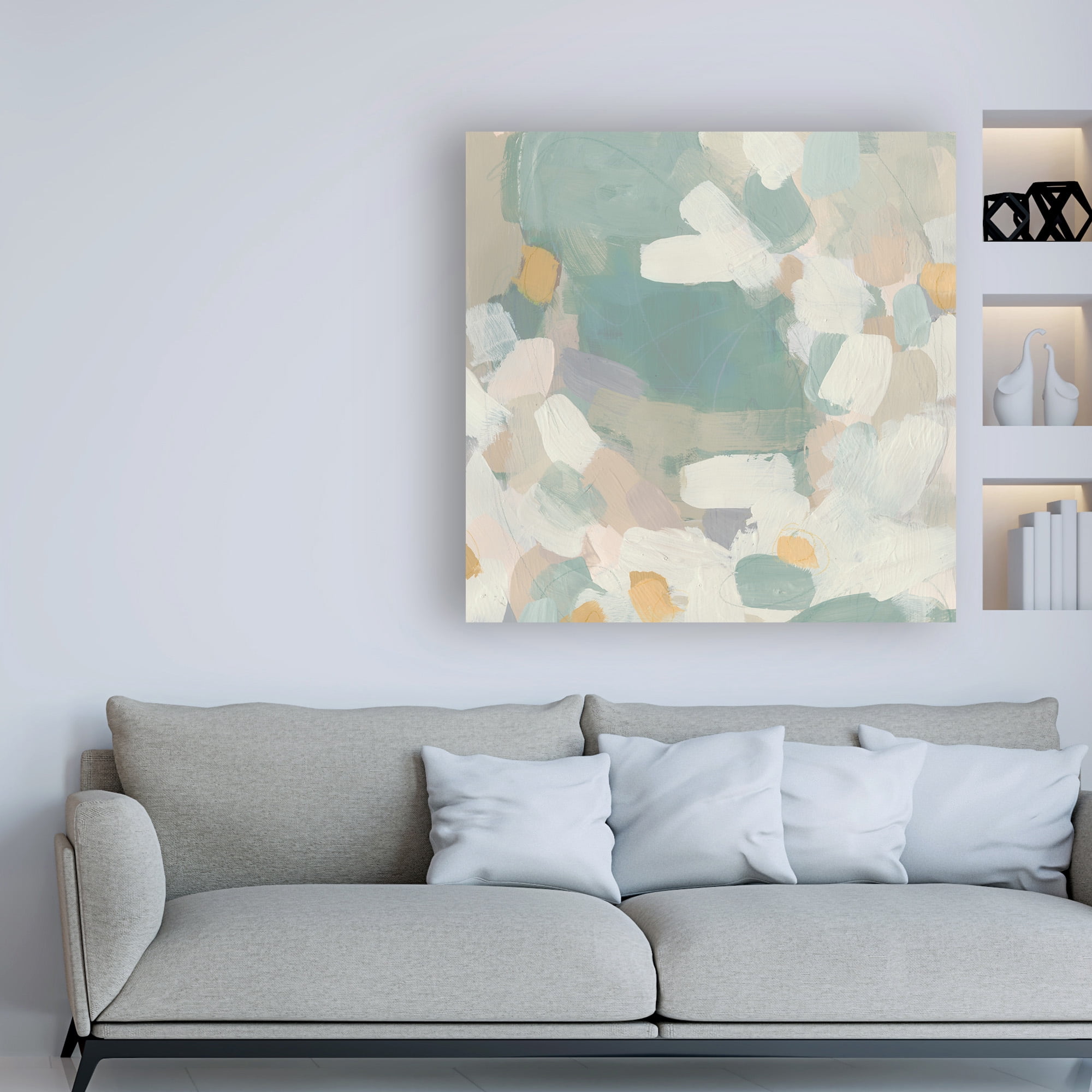 Trademark Fine Art 'Sage Currents II' Canvas Art by June Erica Vess