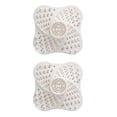 thumbnail image 1 of Advancent 2 piezas de la cubierta del colector de pelo de la ducha del dormitorio filtro del fregadero de la cocina tapón de la bañera colador Suministros de limpieza para el hogar Blanco, 1 of 6