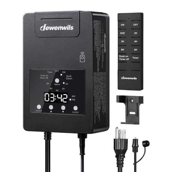 Transformador de paisaje DEWENWILS de 120 W con mando a distancia de 12 V
