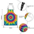 thumbnail image 3 of Colorful Tie Dye Star Pattern Kids Aprons for Girls and Boys,Adjustable Neck Strap Toddler Aprons for Kids Cooking Baking, 3 of 6
