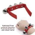 thumbnail image 4 of Juego de 2 cascabeles de muñeca, instrumento de cascabeles rojos, percusión musical de tobillo ajustable para niños, regalos de fiesta, decoración navideña, 4 of 5