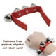 thumbnail image 4 of Juego de 2 cascabeles de muñeca, instrumento de cascabeles rojos, percusión musical de tobillo ajustable para niños, regalos de fiesta, decoración navideña, 4 of 5