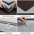 thumbnail image 4 of Alfombra de cocina [2 PCS] Alfombra impermeable antifatiga acolchada no resbaladiza Comodidad ergonómica Alfombra de pie para cocina, piso, oficina, fregadero, lavandería, negro y gris, 4 of 4