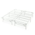 thumbnail image 4 of Zinus 14" White Metal SmartBase Tool-Free Assembly Bed Frame Mattress Foundation, King, 4 of 16