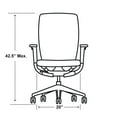 thumbnail image 3 of HON Flexion Mesh Back Task Chair, Supports Up to 300 lb, 14.81" to 19.7" Seat Height, Black/Basalt, 3 of 8