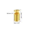 thumbnail image 2 of Unique Bargains Cord End Caps, 100Pcs 4x9mm Metal Spring Coil End Tips Crimp Terminators Caps Gold Tone, 2 of 5