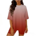 thumbnail image 1 of Eres Más Que una Camisa de Puntuación de Prueba Blusa de Manga Corta de Cuello Redondo de las Mujeres con Pantalones de Cintura Elásticos, Set Deportivo Casual de 2 Piezas, 1 of 6